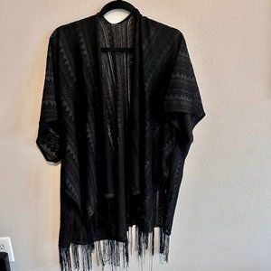 Black Boho Cover Up